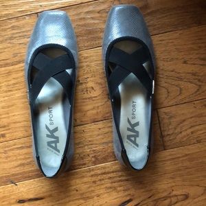 Anne Klein Pewter Ballet Flat